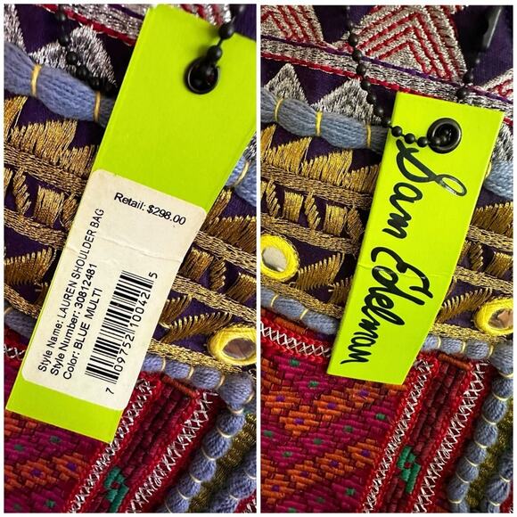 NWT Sam Edelman Lauren Shoulder Bag Tote Hobo Bag $298 - Picture 14 of 14